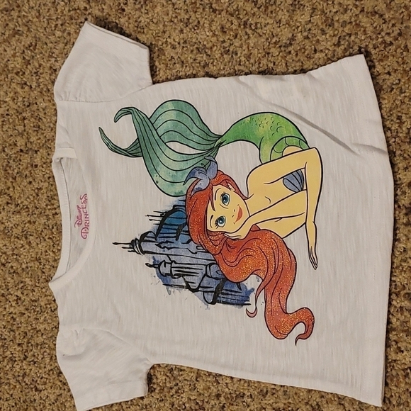 Disney Princess Little Mermaid short sleeve Ariel 2T - Picture 1 of 5